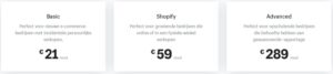 Shopify prijzen