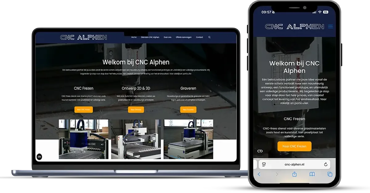 Website van CNC Alphen